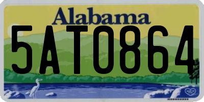 AL license plate 5AT0864