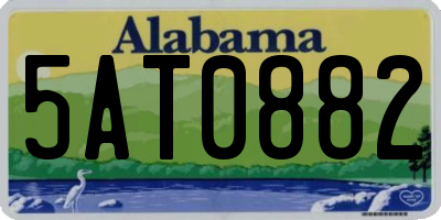 AL license plate 5AT0882