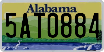 AL license plate 5AT0884