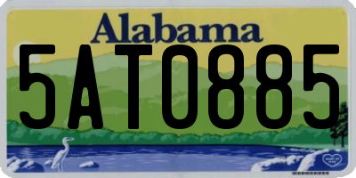 AL license plate 5AT0885