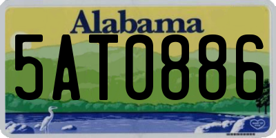 AL license plate 5AT0886