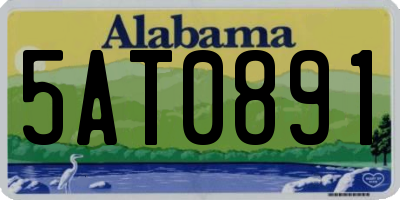 AL license plate 5AT0891