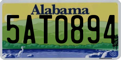 AL license plate 5AT0894