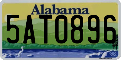 AL license plate 5AT0896