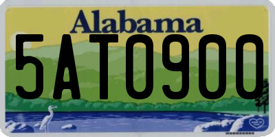 AL license plate 5AT0900