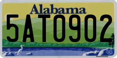 AL license plate 5AT0902