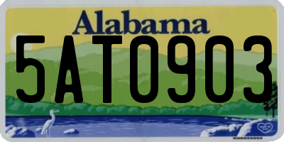 AL license plate 5AT0903