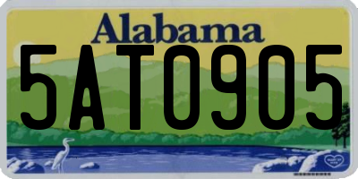 AL license plate 5AT0905