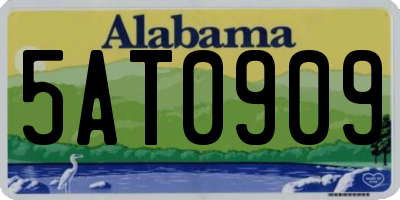AL license plate 5AT0909