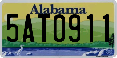 AL license plate 5AT0911