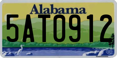 AL license plate 5AT0912