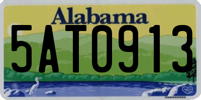 AL license plate 5AT0913