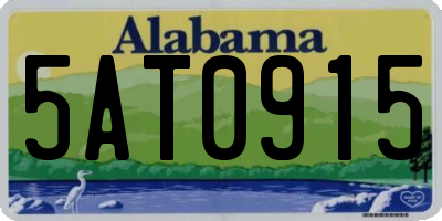 AL license plate 5AT0915