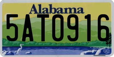 AL license plate 5AT0916
