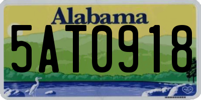 AL license plate 5AT0918