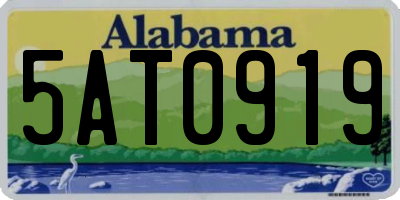 AL license plate 5AT0919