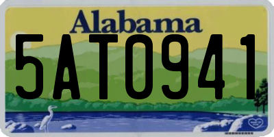 AL license plate 5AT0941