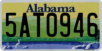 AL license plate 5AT0946