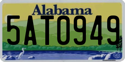 AL license plate 5AT0949