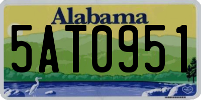 AL license plate 5AT0951