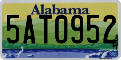 AL license plate 5AT0952