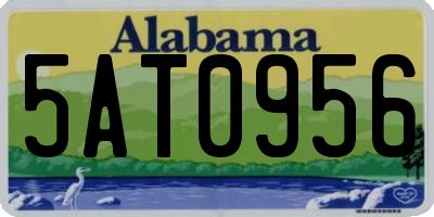 AL license plate 5AT0956
