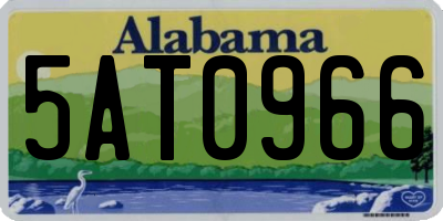 AL license plate 5AT0966