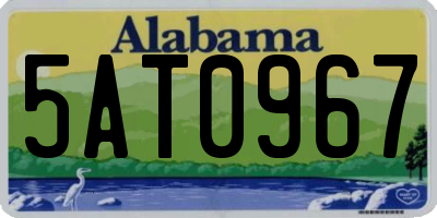AL license plate 5AT0967