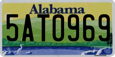 AL license plate 5AT0969
