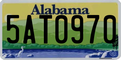 AL license plate 5AT0970
