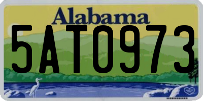AL license plate 5AT0973