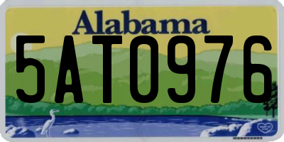 AL license plate 5AT0976