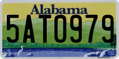 AL license plate 5AT0979