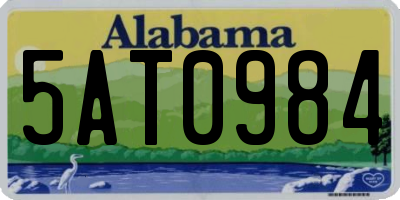 AL license plate 5AT0984