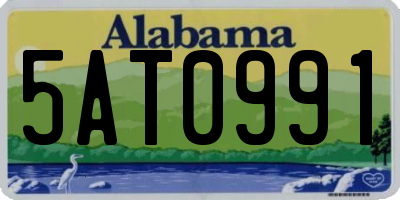 AL license plate 5AT0991
