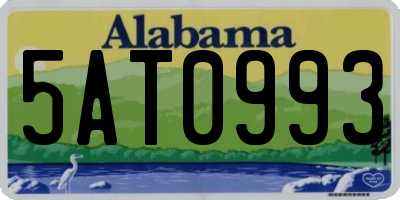 AL license plate 5AT0993