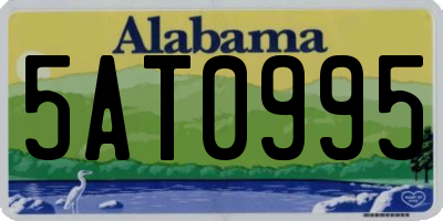 AL license plate 5AT0995