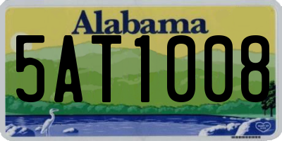 AL license plate 5AT1008