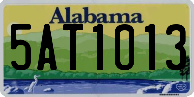 AL license plate 5AT1013