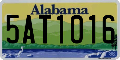 AL license plate 5AT1016