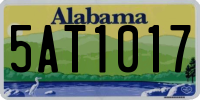 AL license plate 5AT1017