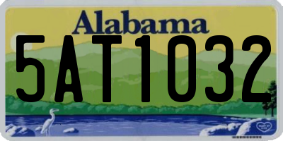 AL license plate 5AT1032