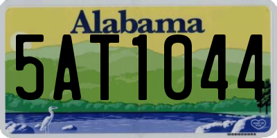 AL license plate 5AT1044
