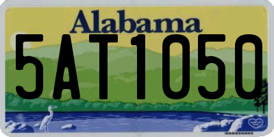 AL license plate 5AT1050