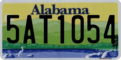 AL license plate 5AT1054