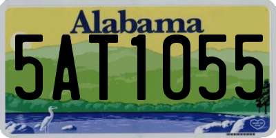 AL license plate 5AT1055