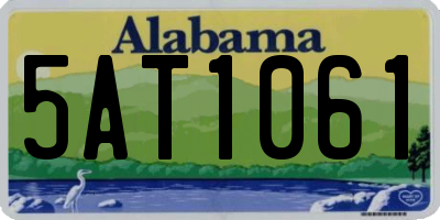 AL license plate 5AT1061
