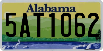 AL license plate 5AT1062