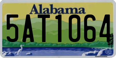 AL license plate 5AT1064