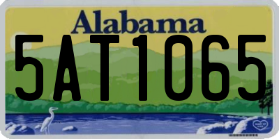 AL license plate 5AT1065